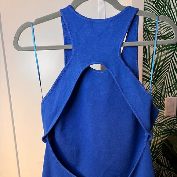 House of Harlow 1960 Cobalt Bodycon Keyhole Dress Large - Picture 6 of 10